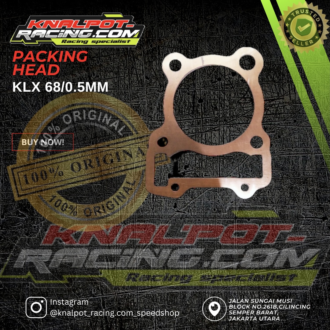 PAKING HEAD SPR KAWASAKI KLX DIAMETER 68 TEBAL 0.5MM SPR